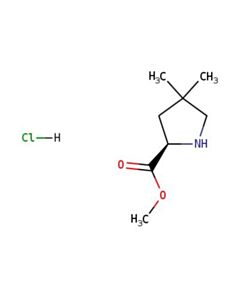 Astatech METHYL (R)-4,4-DIMETHYLPYRROLIDINE-2-CARBOXYLATE HCL; 1G; Purity 95%; MDL-MFCD33019702